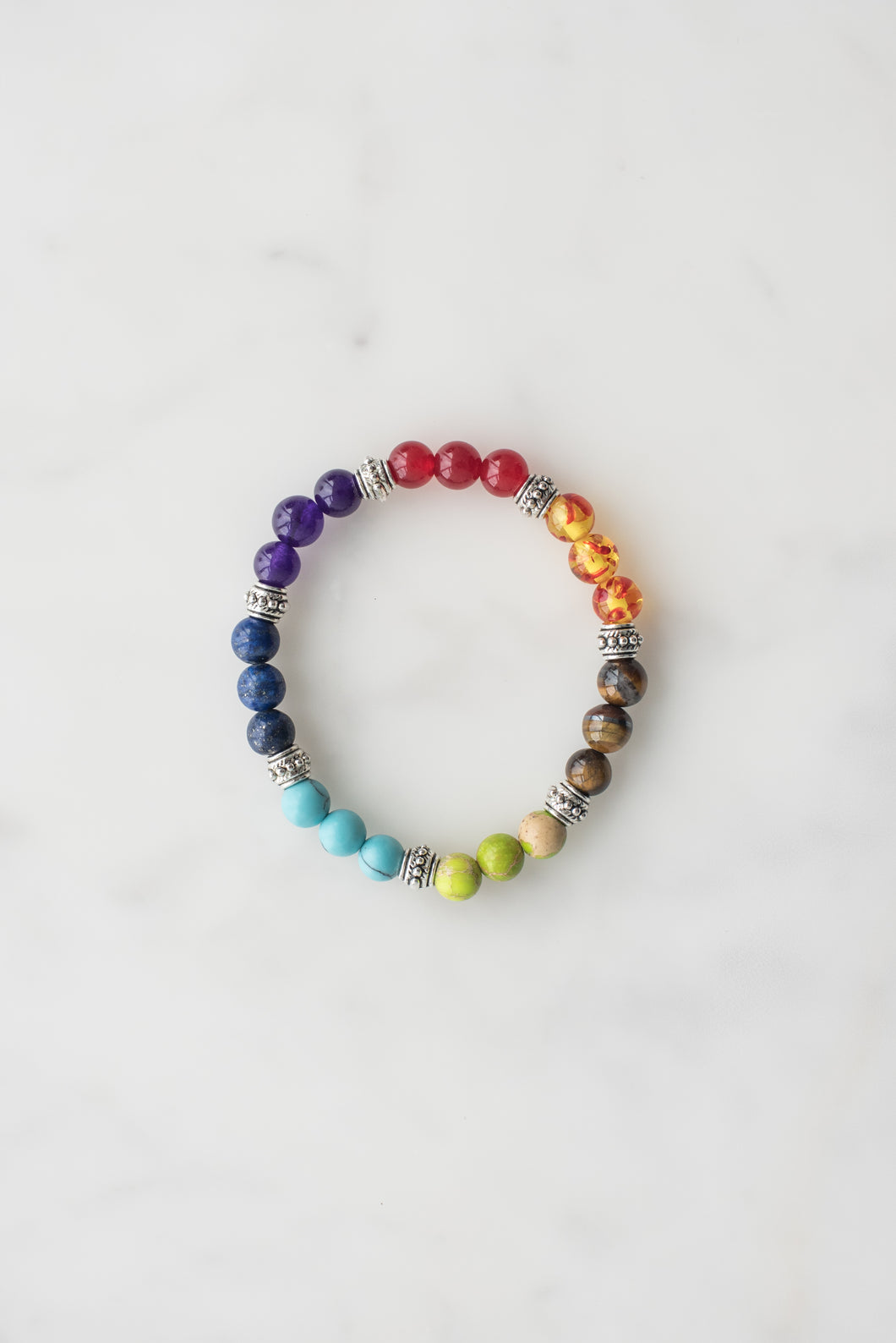 Chakra-Armband aus Marmor